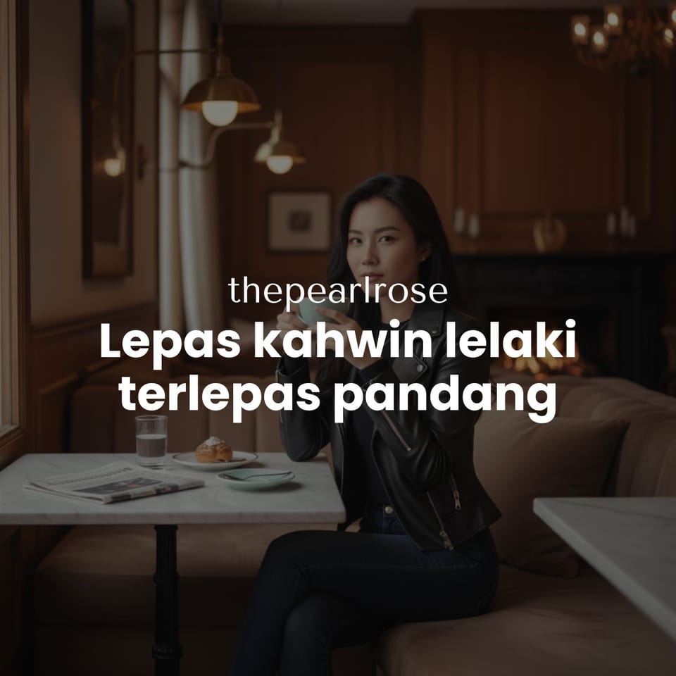 Lelaki dah tak sweet lepas kahwin
